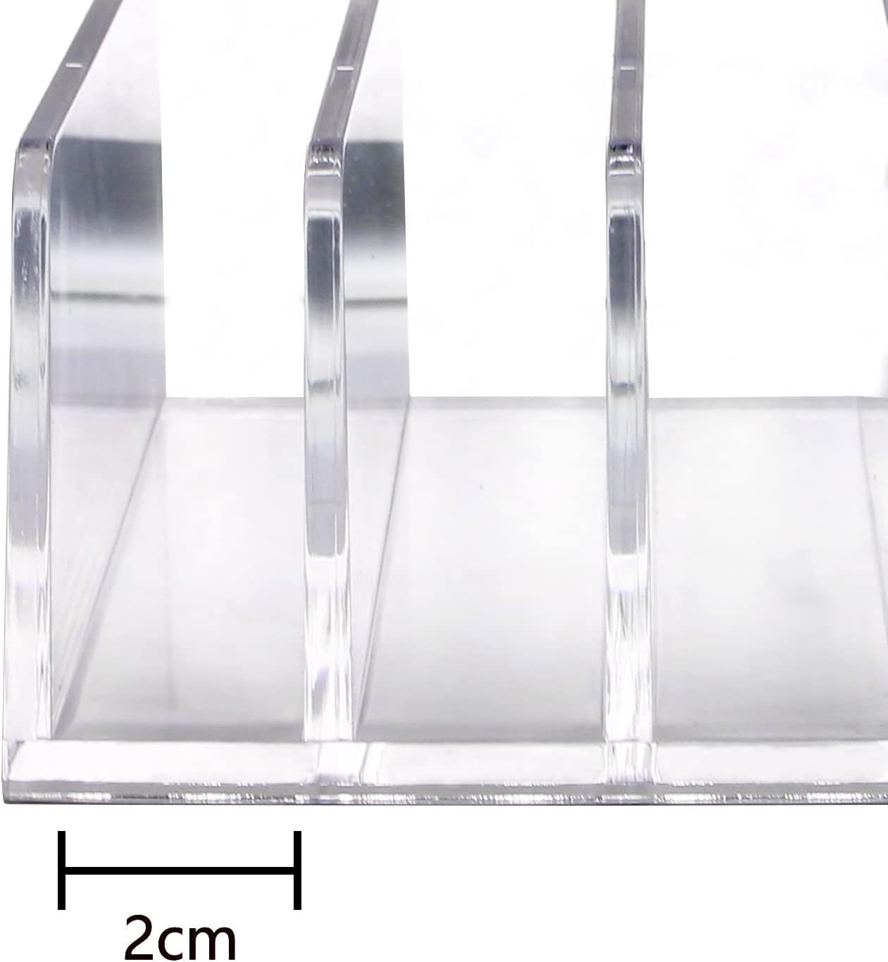 6Pack Acrylic Mail Organizer for Sorting Mail, Business Card, 5Slot Acrylic Mail Sorter for Desktop Shelf, Clear Bill Money Divider for Cash Envelope, Desk Organizer, Home and Office Use