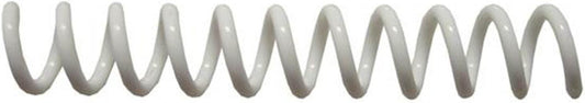 TruBind 6mm (1/4 in.) Spiral Binding Coils for Reports, Presentations and Proposals | 4:1 Pitch | 12 in. Length | White | 30 Sheets Binding Capacity | 100 Pack