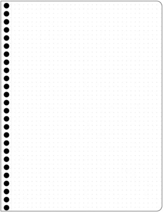 Decomposition Mosaic Dot Grid Spiral Notebook - 9.75 x 7.5 Journal with 144 Dot Grid Pages - 100% Recycled Paper - Notebooks for School Supplies, Home & Office - Made in USA