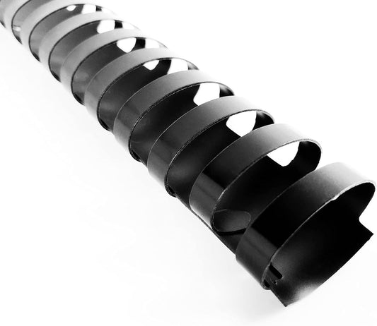 TOTiyea 19 Ring Plastic Binding Combs, 1-1/2 Inch Diameter, 320 Sheet Capacity, Letter Size, Black Comb Binding Spines (10 Pack)