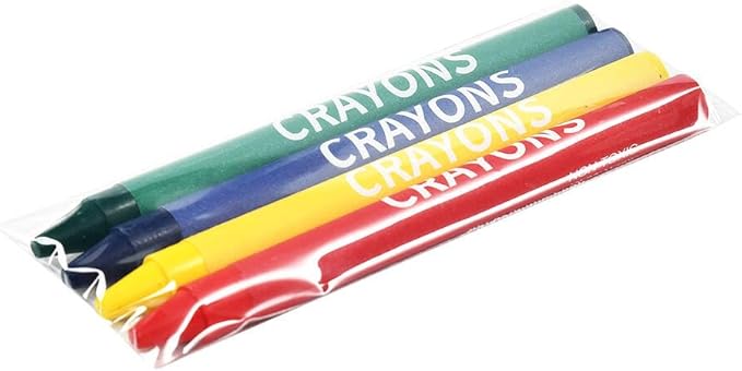 Madisi Crayons Bulk Pack, Regular Size, 4 Colors, 60 Packs, 240 Count