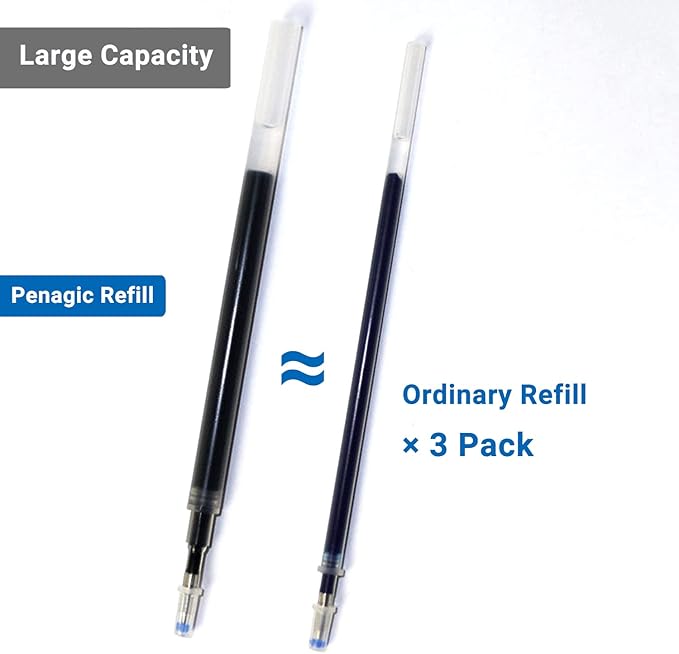 Pen with Stylus Tip, P-223B, Gel Pens Fine Point [0.7mm] Black Ink, Roller Ballpoint Pens Matt Design, Stationery Pens for School Office Supplies