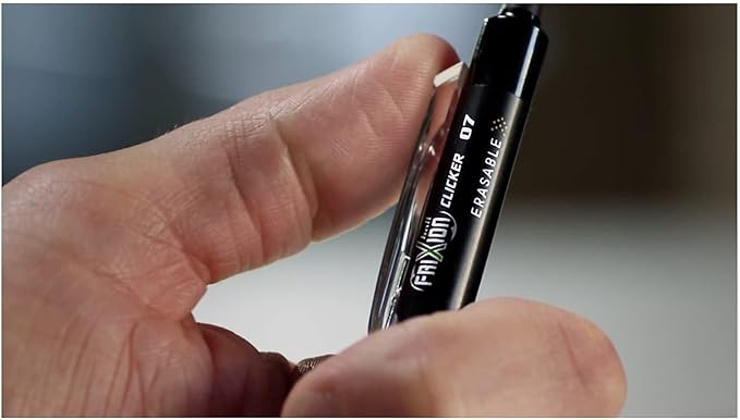 Pilot, FriXion Clicker Erasable Gel Pens, Fine Point 0.7 mm, Pack of 12, Black