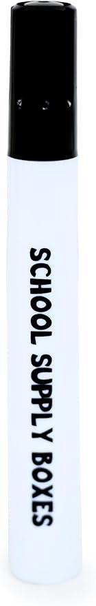 School Supply Boxes | Black Dry Erase Markers | 100 Pack | Bold Chisel Tip, Low-Odor Dry Erase Markers for Whiteboards