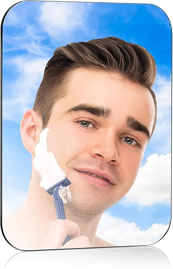 Magnetic Locker Mirror, 4" x 6" Super Clear Reflection Small Real Glass Mirror with Magnetic Back for School Locker Refrigerator Office Cabinet