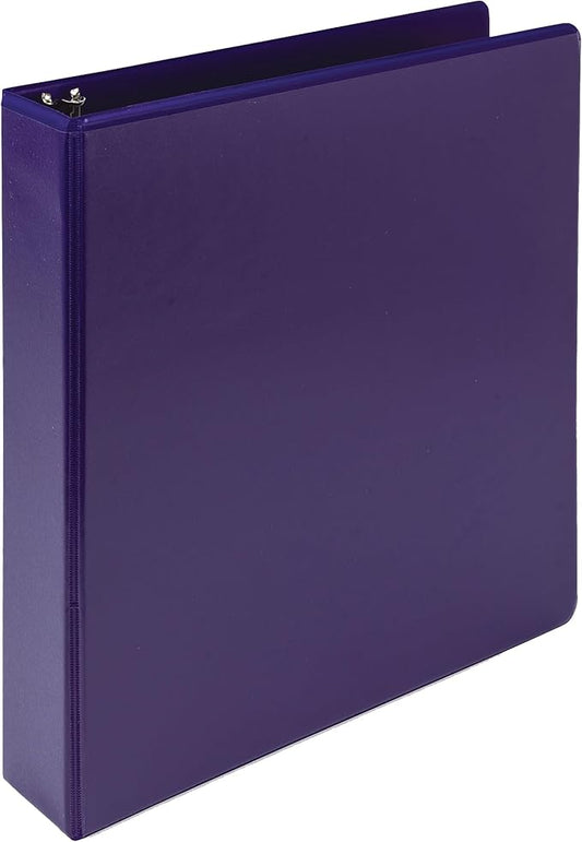 Samsill Plant-Based 1.5 Inch Durable Round Ring, Made in USA, View Binder, Eco-Friendly, USDA Certified Biobased, Single, Violet