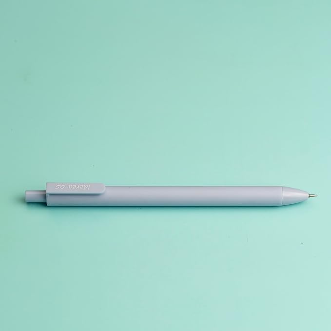 ldcrea Gel Pens 0.5 Fine Tip, Black Ink, Silky Grip, 12 Pack