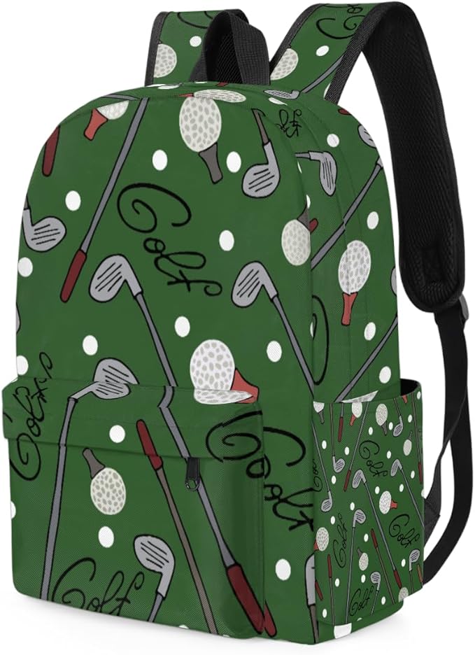 Golf Sport Kids Backpack for Boys Girls Sport Golf Ball Preschool Toddler Backpack Kindergarten Nursery Bookbag Travel Children Lightweight School Bag