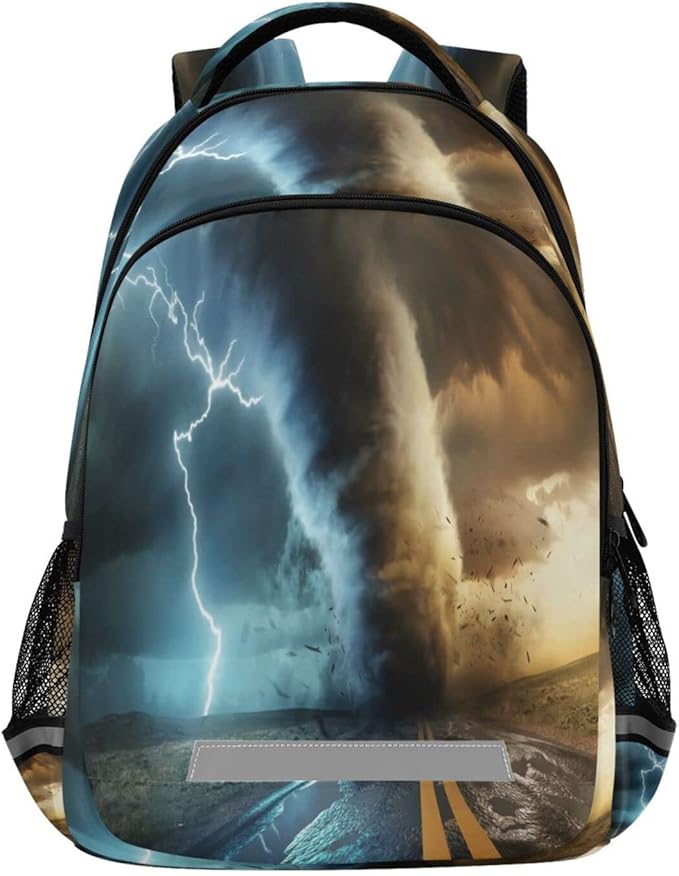 Powerful Tornado Backpack for Girls Kids Boys School Bookbags,Student Laptop Backpack Carrying Bag Casual Lightweight Travel Sports Day Packs