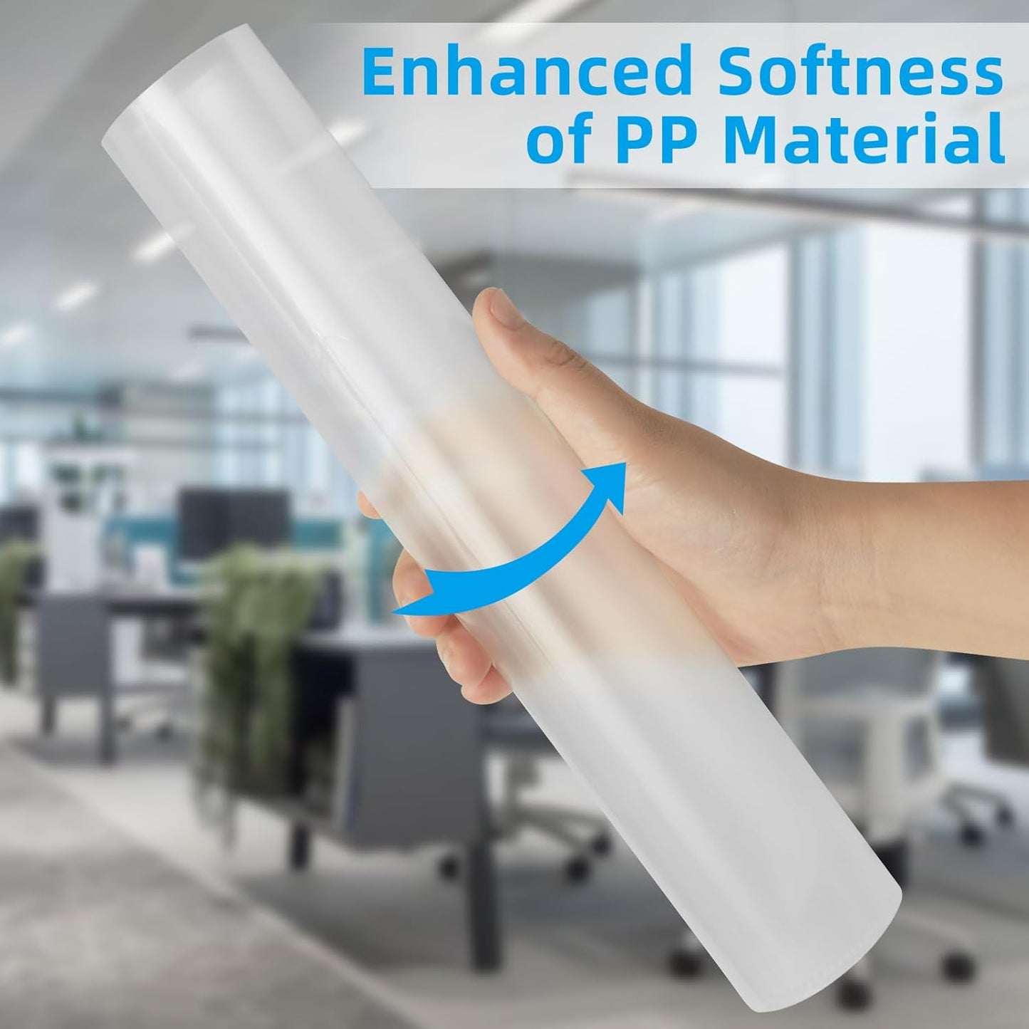 50 Pack Clear Folders for Documents Plastic Folders Transparent L-Type Plastic Sleeves for Letter Size A4 Paper Ideal for School and Office Supplies