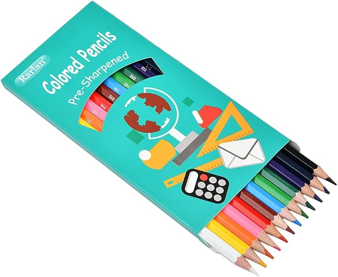 Colored Pencils Bulk, Pre-sharpened Colored Pencils for Kids, 12 Assorted Colors, Pack of 96, Coloring Pencils 1152 Count