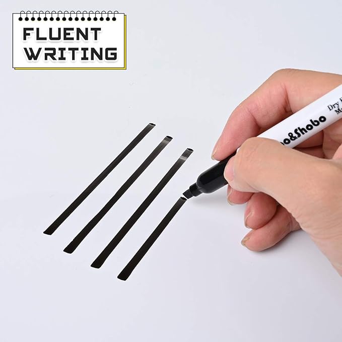 Dabo&Shobo Dry Erase Markers, （80 Count, Black,Chisel Tip）-White Board Markers/Pens ，Very Suitable for Writing on The School、 Office 、Home Dry Erase whiteboard Mirror Glass…