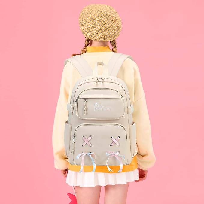 Casual School Bookbag Travel Backpack for Teen Girls