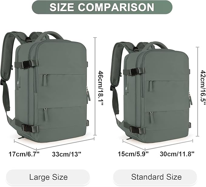 Large Travel Backpack For Women Men Airline Approved Carry On Backpack Flight Approved Waterproof Sports Luggage Backpack Casual Daypack Small Hiking Backpack