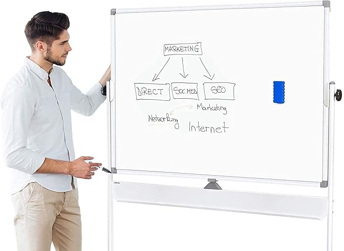 Dry Erase Markers Bulk, Chisel Tip, Black, 72 Pack Low-odor Whiteboard Markers, Office & Back to School Supplies, 20% More Ink