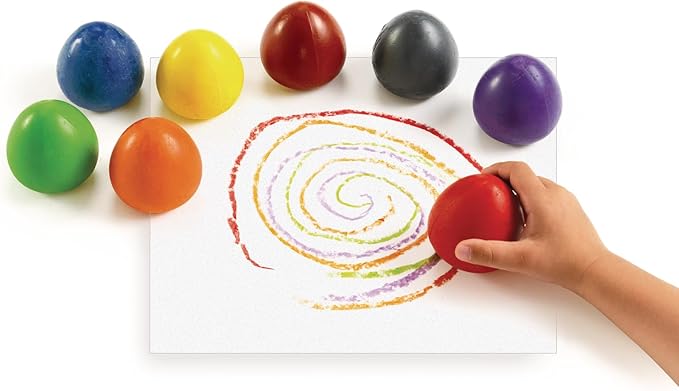 Colorations Chubby Crayon Eggs â€“ Set of 8 (Item # CHUBEGG)