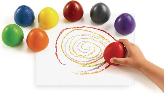 Colorations Chubby Crayon Eggs â€“ Set of 8 (Item # CHUBEGG)