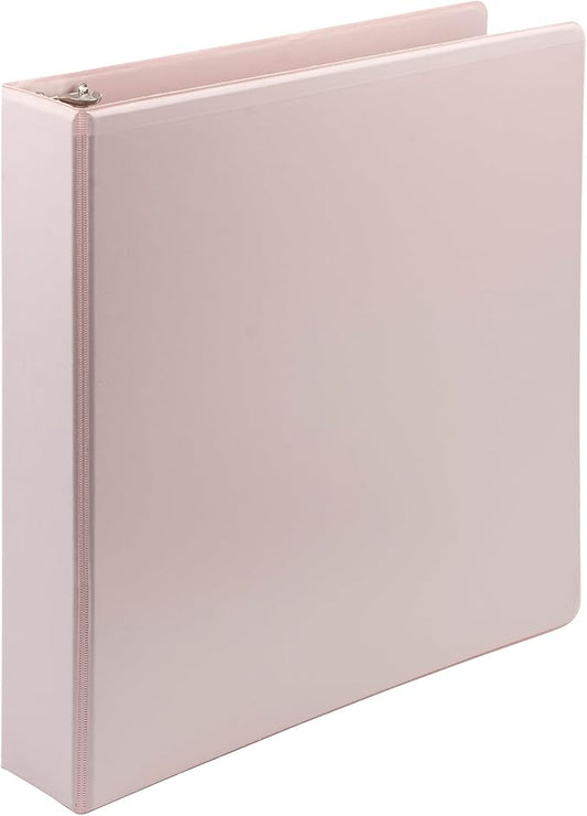Samsill Plant-Based 1.5 Inch Durable D-Ring, Made in USA, View Binder, Eco-Friendly, USDA Certified Biobased, Single, Light Pink