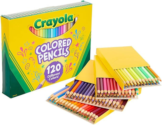 Crayola Colored Pencils Set for Kids (120ct), Bulk Art Supplies for Kids, Back to School Essentials, Teacher Classroom Must Haves, Coloring Book Pencils