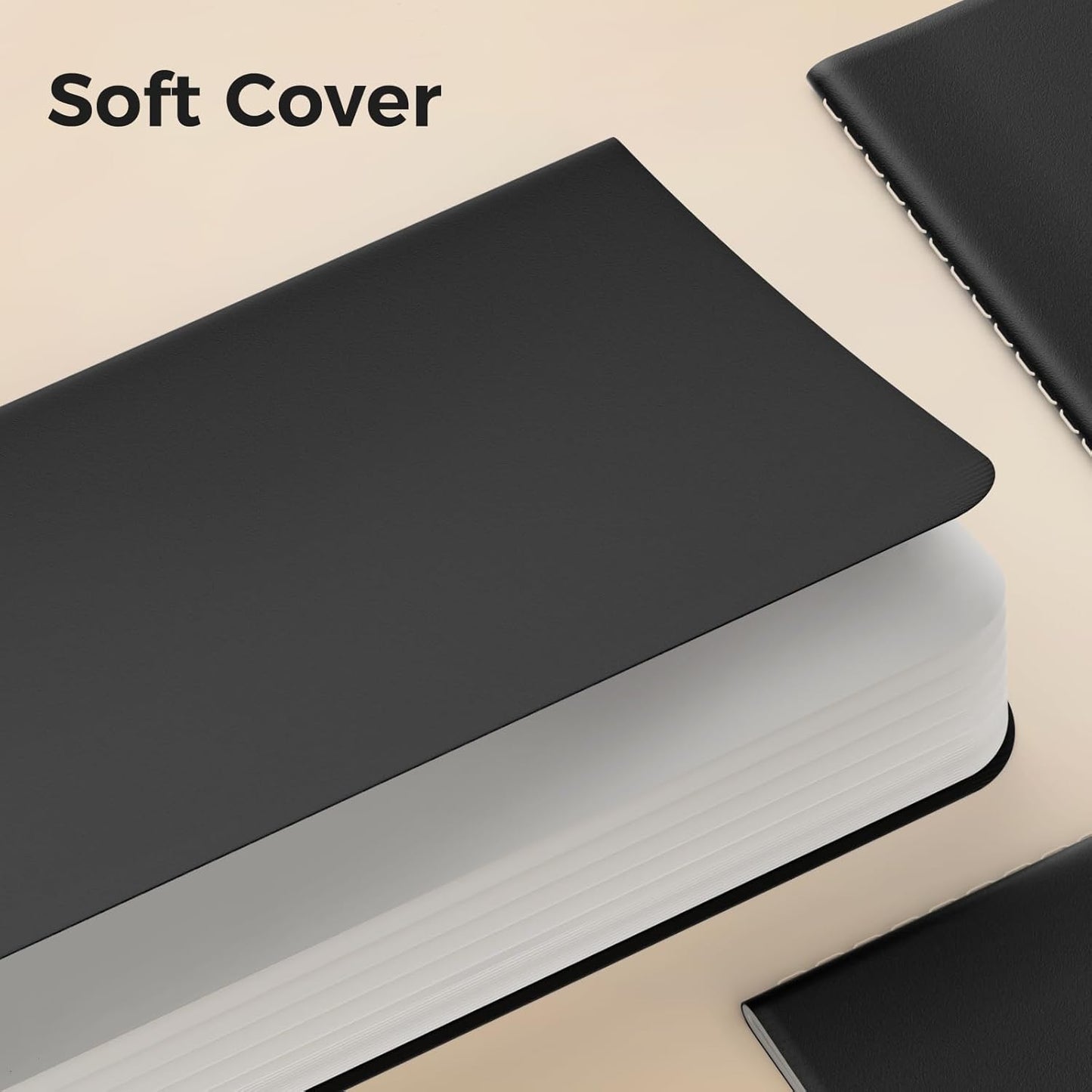 Blank Pocket Notebooks, 20 Pack Small Notebook Bulk, 3.5x5.5 inch, A6 Size Thick 80GSM Unlined Paper, Black Cover Mini Journal for Men, Women, Journaling & Business Notes