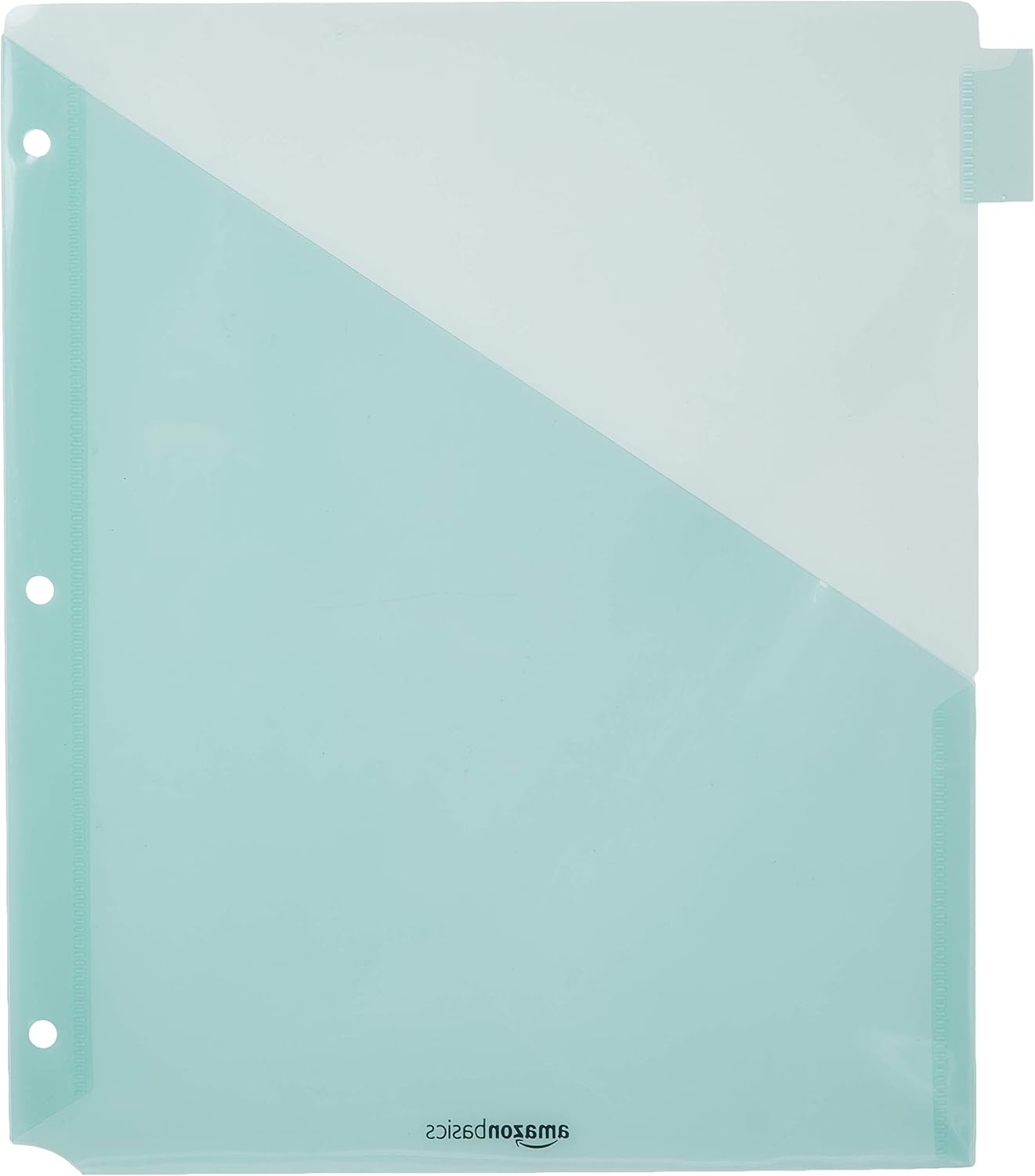 Amazon Basics Tab Dividers for 3 Ring Binder, Two Pocket, Letter Size, Assorted Colors, 24 Count