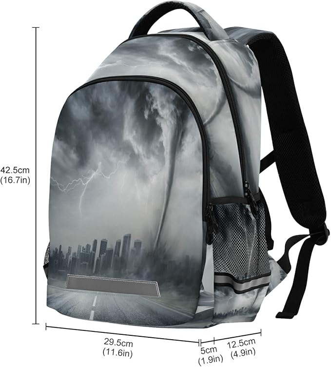 Magic Tornado Backpack for Girls Kids Boys School Bookbags,Student Laptop Backpack Carrying Bag Casual Lightweight Travel Sports Day Packs