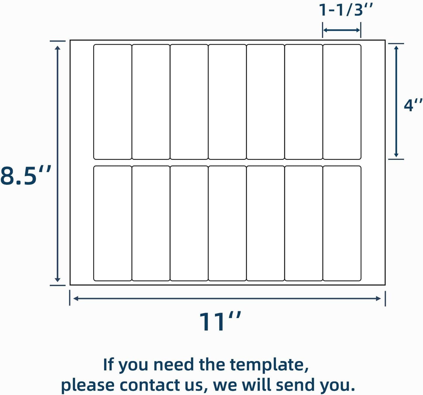 100 Sheets 1400 Labels 4" x1-1/3 14 Up Mailing Address Labels Stickers for Laser & Inkjet Printers, Labelchoice 4" x 1.33" 14 Per Page Strong Adhesive Internet Mailing Shipping Label (1-1/3x4-100P)
