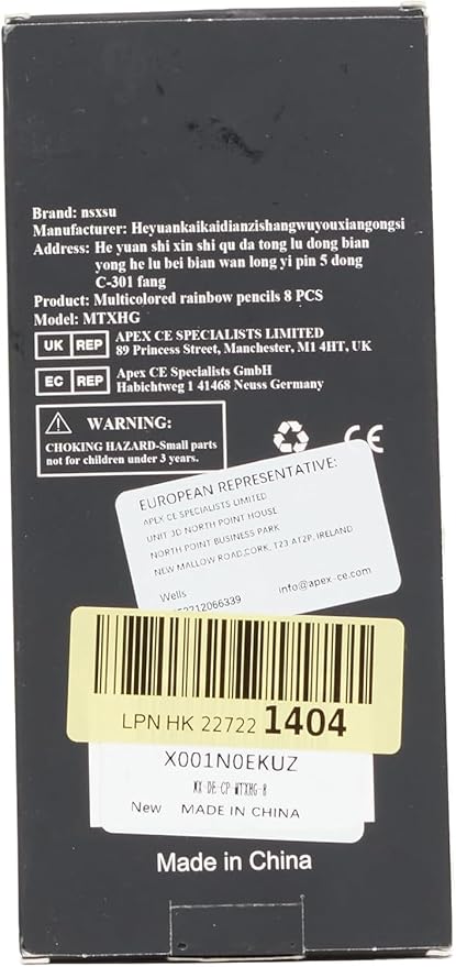 nsxsu Art Supplies for Kids Teens Adults, 8 Pieces Rainbow Colored Pencils, Multicolored Cool Stuff Fun Art Pencil Teen Girl Gifts Trendy Stuff for Coloring, Drawing, Party Favor Bags