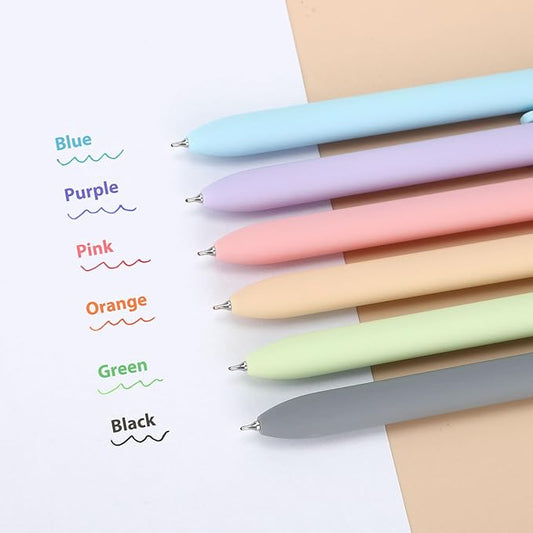 FIOVER Colored Pens, 12 Pack Colorful Gel Pens, Quick-Dry 0.7mm Medium Point for Journaling, Note Taking, Doodling, Aesthetic Office School Supplies, Gifts for Women Men