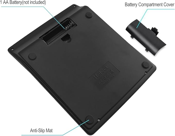Helect 12 Digit Desktop Calculator, Standard Function Business Desktop Calculator, Silver