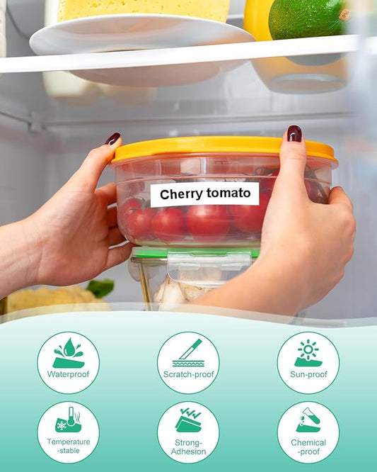 Replace for Brother TZe-241 TZe241 P Touch Label Tape TZ Tape 18mm 0.7 Laminated White Work with Brother Label Maker PTD600 PT-D610BT PT-D410 PTD400 PT-1830 PT-2430, 3/4 Inch x 26.2 Feet, 4-Pack