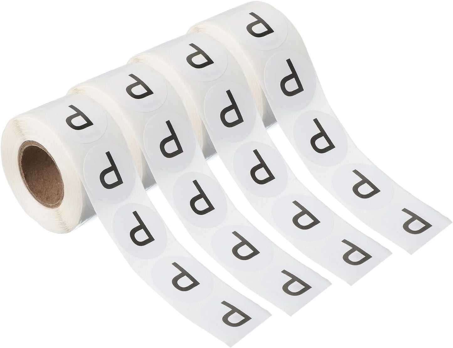 PATIKIL 1" Letter P Stickers, 4 Rolls Self-Adhesive Alphabet Round Circle Dots Labels for Organization Storage Inventory Boxes Scrapbook Craft 2000 Pcs Total