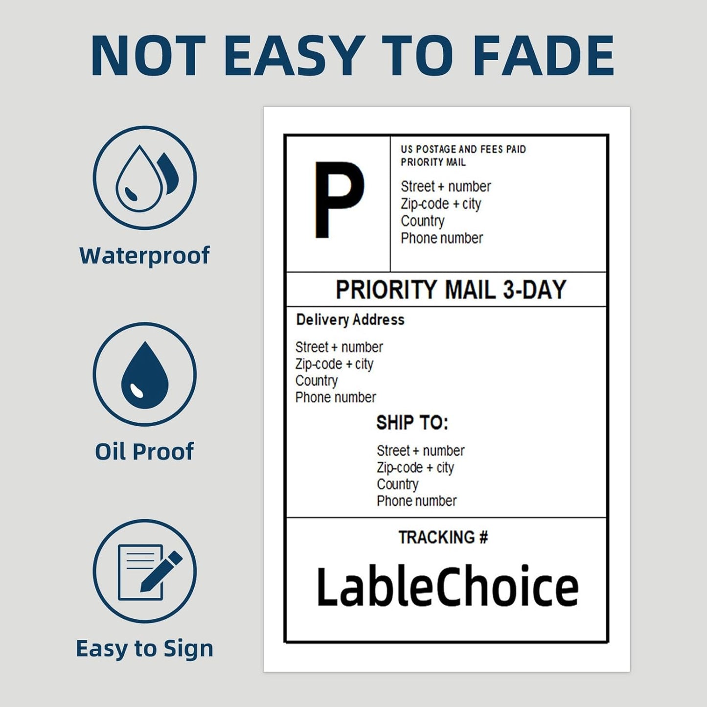 500 Sheets 1000 Labels Half Sheet Self Adhesive Shipping Labels for Laser & Inkjet Printers, 8.5" x 5.5" Shipping Mailing Labels, 2 per Page Shipping Labels,5 1/2 x 8 1/2 Half Sheet Labels
