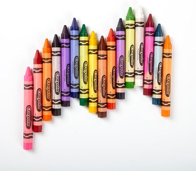Crayola Triangular Crayon Classpack (256ct), 16 Assorted Toddler Crayons, Anti Roll, Bulk Back to School Essentials, Preschool Teacher Classroom Must Haves