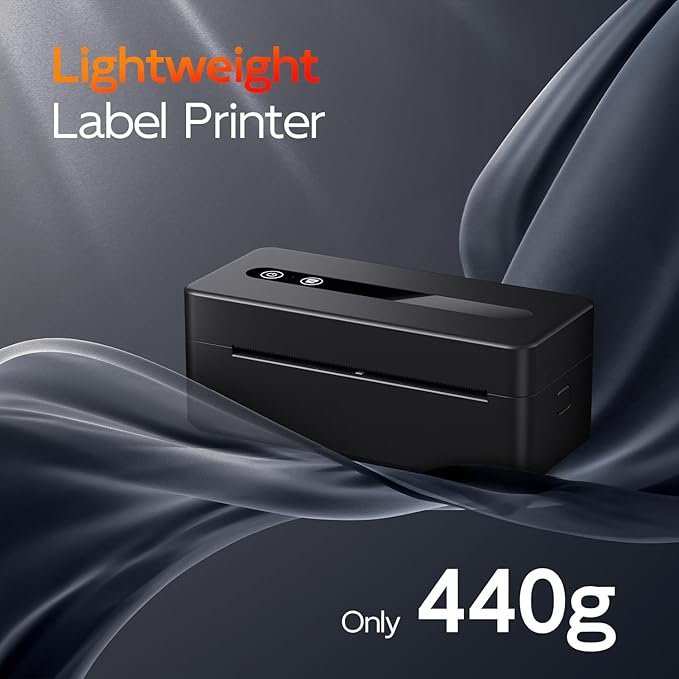 Thermal Shipping Label Printer 4X6 Upgraded, 2025 New Version Bluetooth Label Printer for Small Business and Package, Support iOS, Android, Windows, Mac, Compatible with Amazon, Shopify, USPS