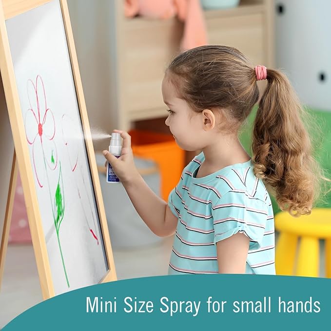 Dry Erase Markers Fine Tip Set, 5 Whiteboard Markers, Whiteboard Cleaner and Eraser, Low Odor Dry Erase Marker with Eraser, White Board Marker for Kids, School Supplies and Teachers