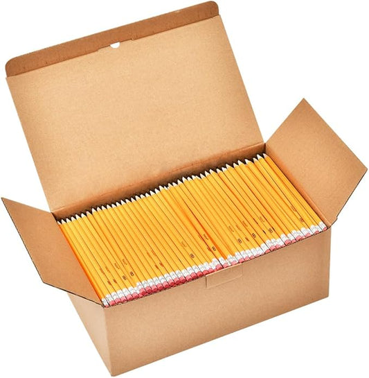 Madisi Wood-Cased #2 HB Pencils, Yellow, Pre-sharpened, Bulk Pack, 720 pencils