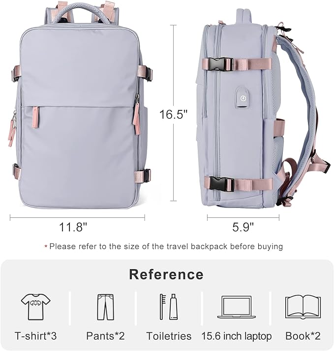 Travel Backpack For Women Airline Approved Carry On Backpack Flight Approved Waterproof Sports Luggage Backpack Casual Daypack Small Hiking Backpack