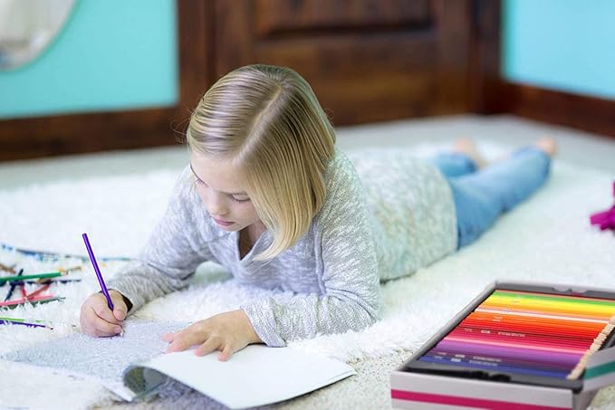 feela 152 Colored Pencils with Pencil Sharpener Premium Soft Core Colors Pencils Set for Adult Coloring Books