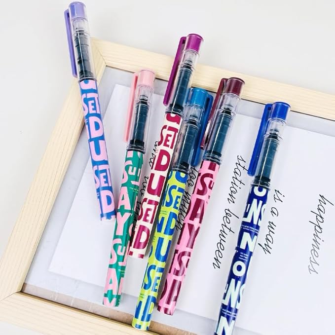 9 Pcs Gel Ink Pen Ballpoint Pens Black 0.5mm Quick Dry Fine Point Smooth Writing For Journaling Drawing Note-Taking College Office School Supplies