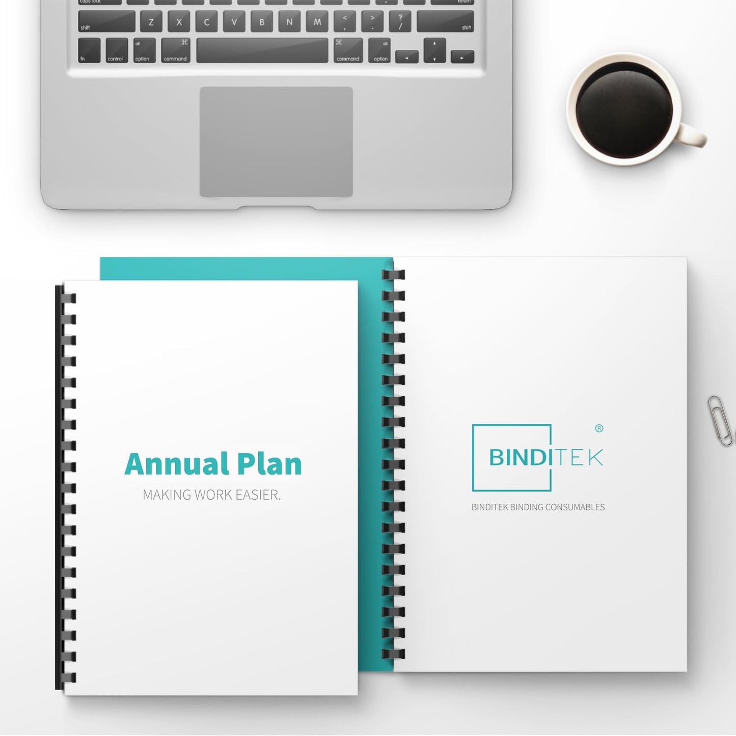 Binditek 50 Pack Plastic Binding Comb Spines, 1-1/4 Inch Diameter, 265 Sheet Capacity, 19 Ring, for Letter Size, Black, for Students and Coworkers