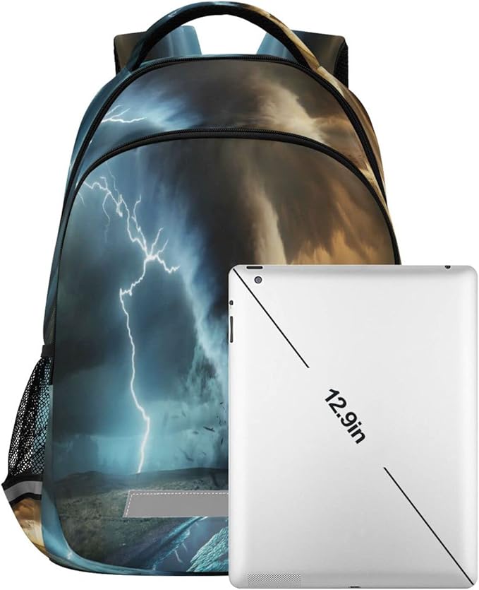 Powerful Tornado Backpack for Girls Kids Boys School Bookbags,Student Laptop Backpack Carrying Bag Casual Lightweight Travel Sports Day Packs