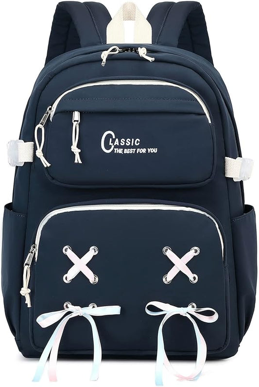 Casual School Bookbag Travel Backpack for Teen Girls