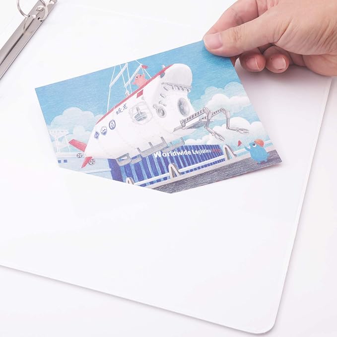 COMIX Sturdy 3 Ring Binder 1 inch with Clear View Cover, 1" Round Ring View Binder, PVC-Free, 200 Sheets Capacity of US Letter Size Paper, Office ＆ School Supplies, Pack of 12 (White)