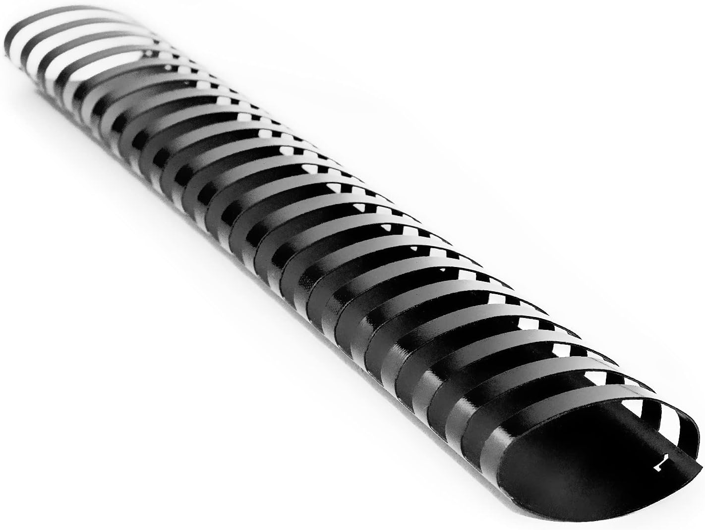 HOUYEE 2 Inch Plastic Binding Comb 19 Ring, 450 Sheet Capacity, Letter Size Black Comb Binding Spines (10 Pack)