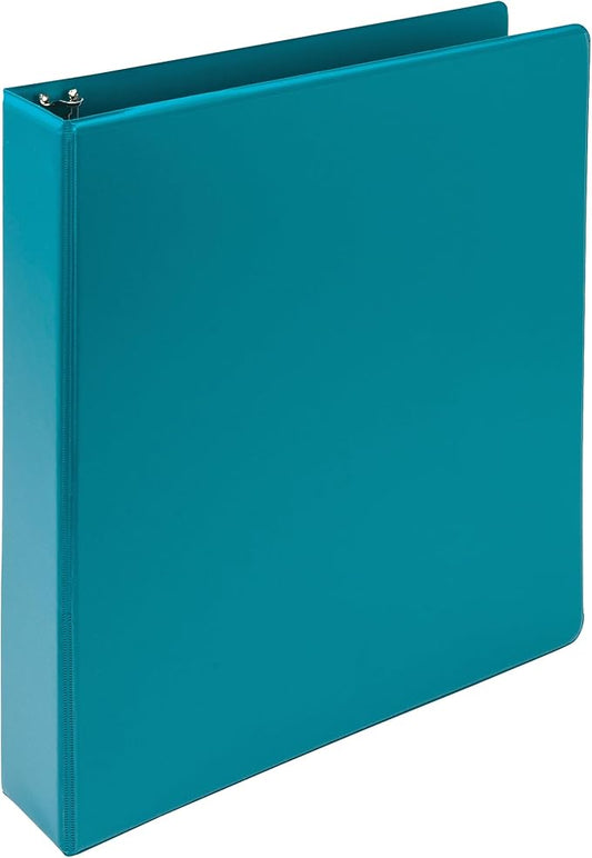 Samsill Plant-Based 1.5 Inch Durable Round Ring, Made in USA, View Binder, Eco-Friendly, USDA Certified Biobased, Single, Aqua Blue