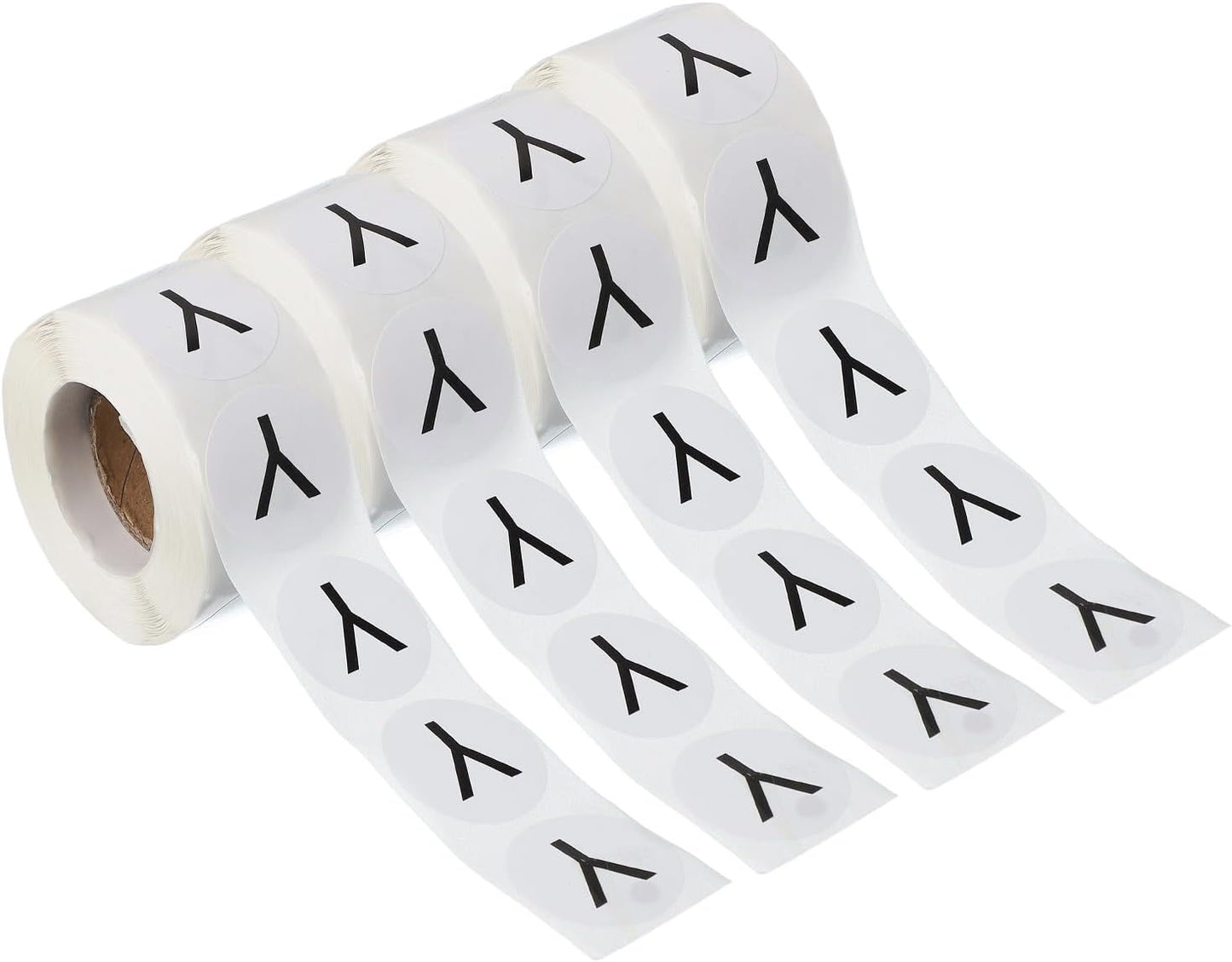 PATIKIL 1" Letter Y Stickers, 4 Rolls Self-Adhesive Alphabet Round Circle Dots Labels for Organization Storage Inventory Boxes Scrapbook Craft 2000 Pcs Total