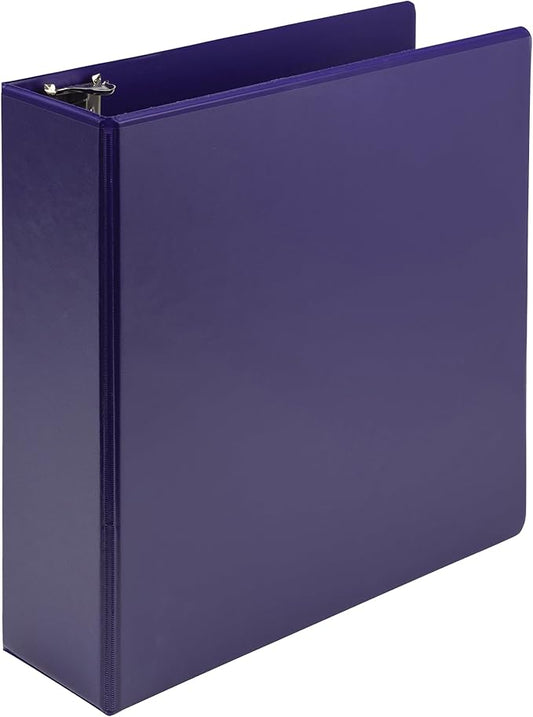 Samsill Plant-Based 3 Inch Durable Round Ring, Made in USA, View Binder, Eco-Friendly, USDA Certified Biobased, Single, Violet