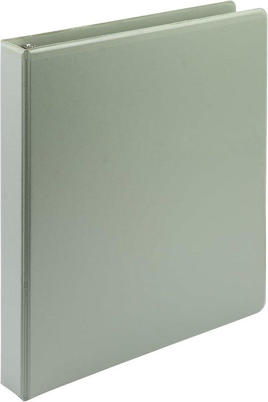 Samsill Plant-Based 1 Inch Durable D-Ring, Made in USA, View Binder, Eco-Friendly, USDA Certified Biobased, Single, Dusty Green