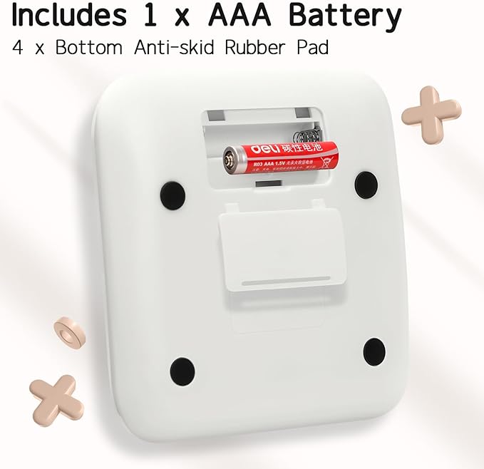 Deli Mechanical Switch Calculator 12 Digit, Large LCD Display Calculators Desktop with Big Buttons, Cute Calculator for Teachers Students Basic Office, White